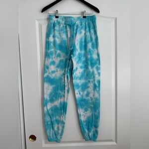Aqua Women's Blue Tie-Dye Joggers